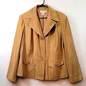 VintagevJudith Hart Tan Faux Suede Jacket Size 16W